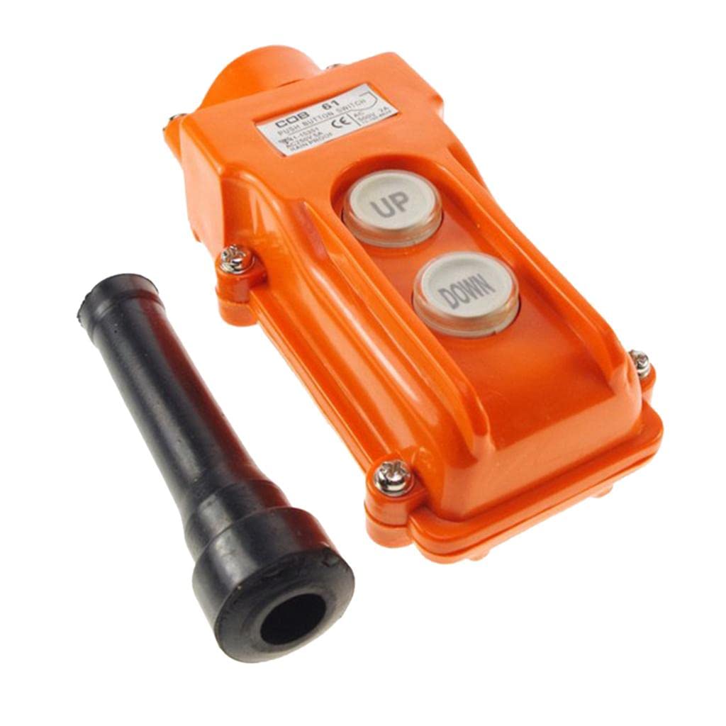 Club Bollywood®1Pc Cob61 Hoist Push Button Switch Control Station 2 Ways Up Down Orange|Business & Industrial | Electrical & Test Equipment |• Business & Industrial|1Pc Hoist Pushon Switch-image-10