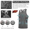 MEETWEE Men's Vest Tank Top, Y-Back Sleeveless Sports T Shirt Athletic Undershirt Muscle Gym Vests Tops for Running Workout Training Grey #2