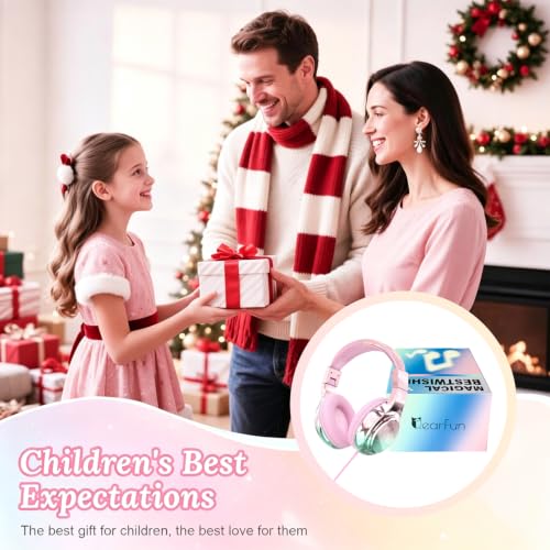 QearFun USB C Kids Wired Headphones with Mic, 85/94dB Safe Volume Limit by QearFun - Used condition - Image 2