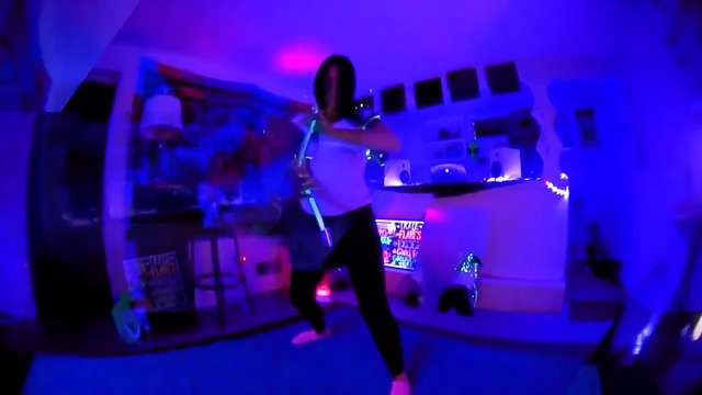 Image of Fiber Optic Dance Whip Rechargeable, AZIMOM Space Whip 6ft 360 Swivel 36Mode Pixel Flow Whip Rave Toy Light Up Whip for Party Dancing EDM Music Festival Show