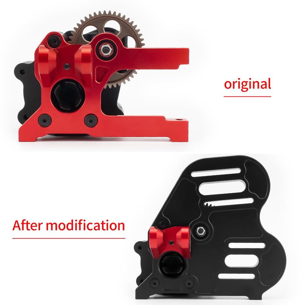 MORLORDY CNC RC Dual Motor Mount Bracket for ARR-Ma 1/5 KRATON 8S & 1/5 Outcast 8S RC Truck Upgrade Parts (Silver)