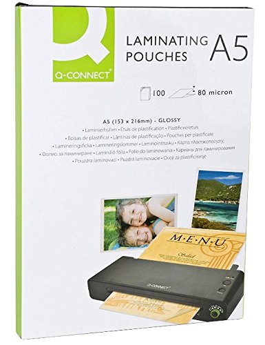 Q Connect A5 80 Micron Laminating Pouch (Pack of 300)