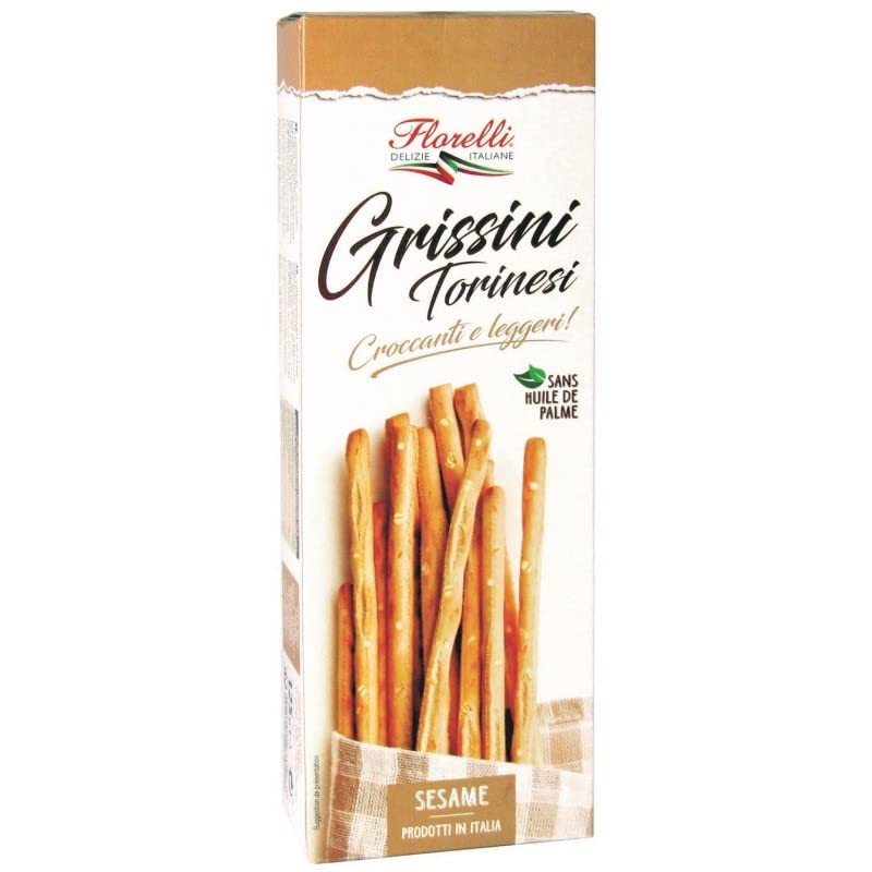 FLORELLI GRISSINI TORINESI AU SÉSAME 125G - FLORELLI - LOT DE 5 - Offre Special