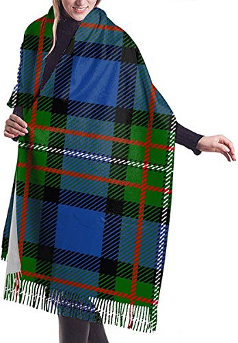 Preisvergleich Produktbild JJsister Damen Pashmina Wickelschals, Winterschal Winter Warm Wickelschal Scottish Tartan Dyce Plaid Print Schals Decke Schals Für Damen Men