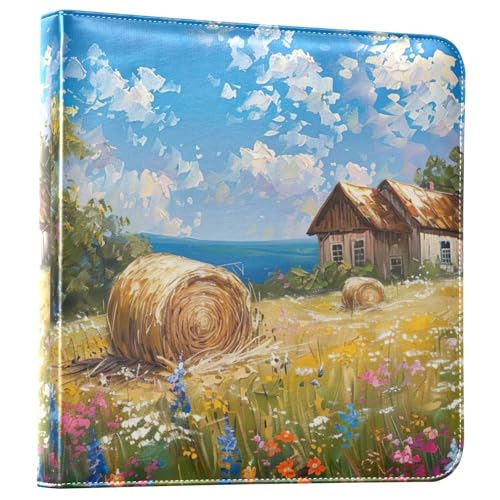 Álbum de Fotos Scrapbook FLildon de Cuero PU con 40 Páginas Autoadhesivas, Tamaño 11.8 x 11.2 pulgadas miniatura 1
