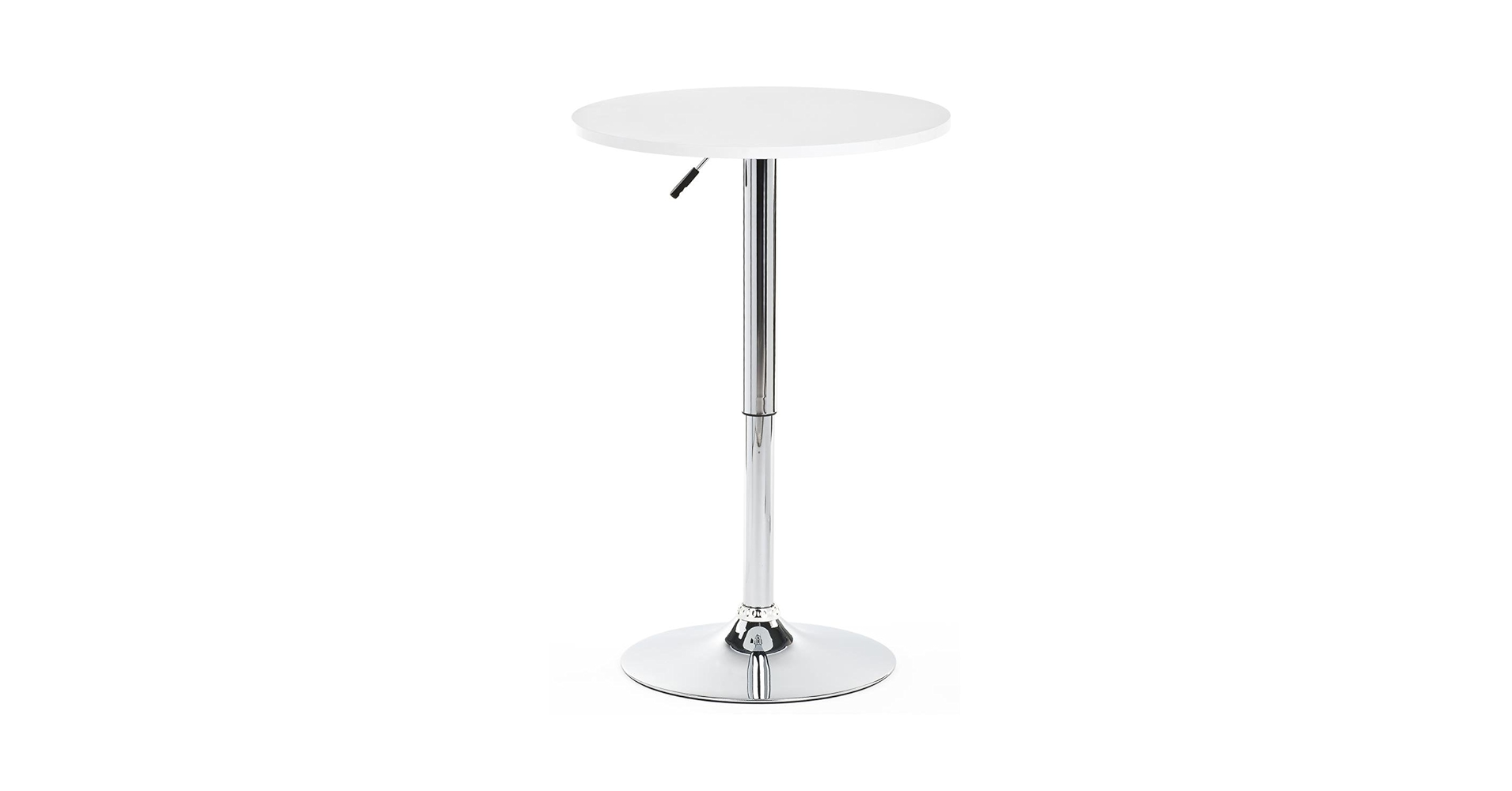 VASAGLE Round Cocktail Table, High Top Bar Pub Table With Metal Frame