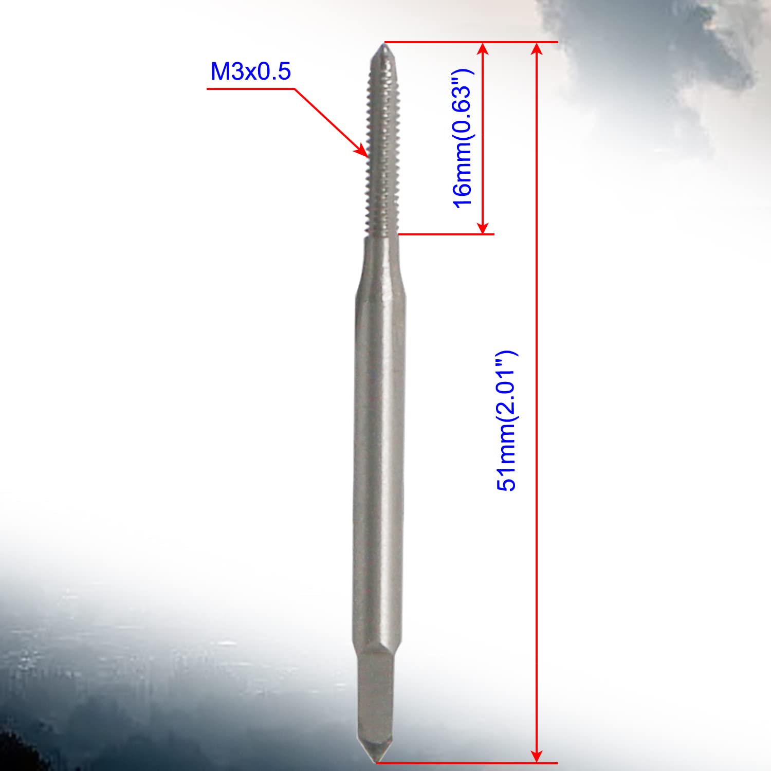 Jammed Threads Aopin M10 X 1.5 Taper Hand Tap HSS Metric Female Thread High Speed ...