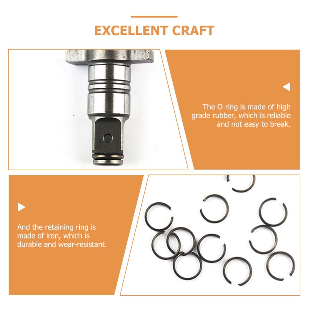 Anelli Di Ritenzione Per Attrezzi A Percussione - 10 Pezzi Con O-Ring In Gomma - Foto 2