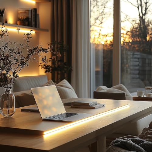 Tira de LED flexible USB 5V color amarillo cálido 2 unidades miniatura 6