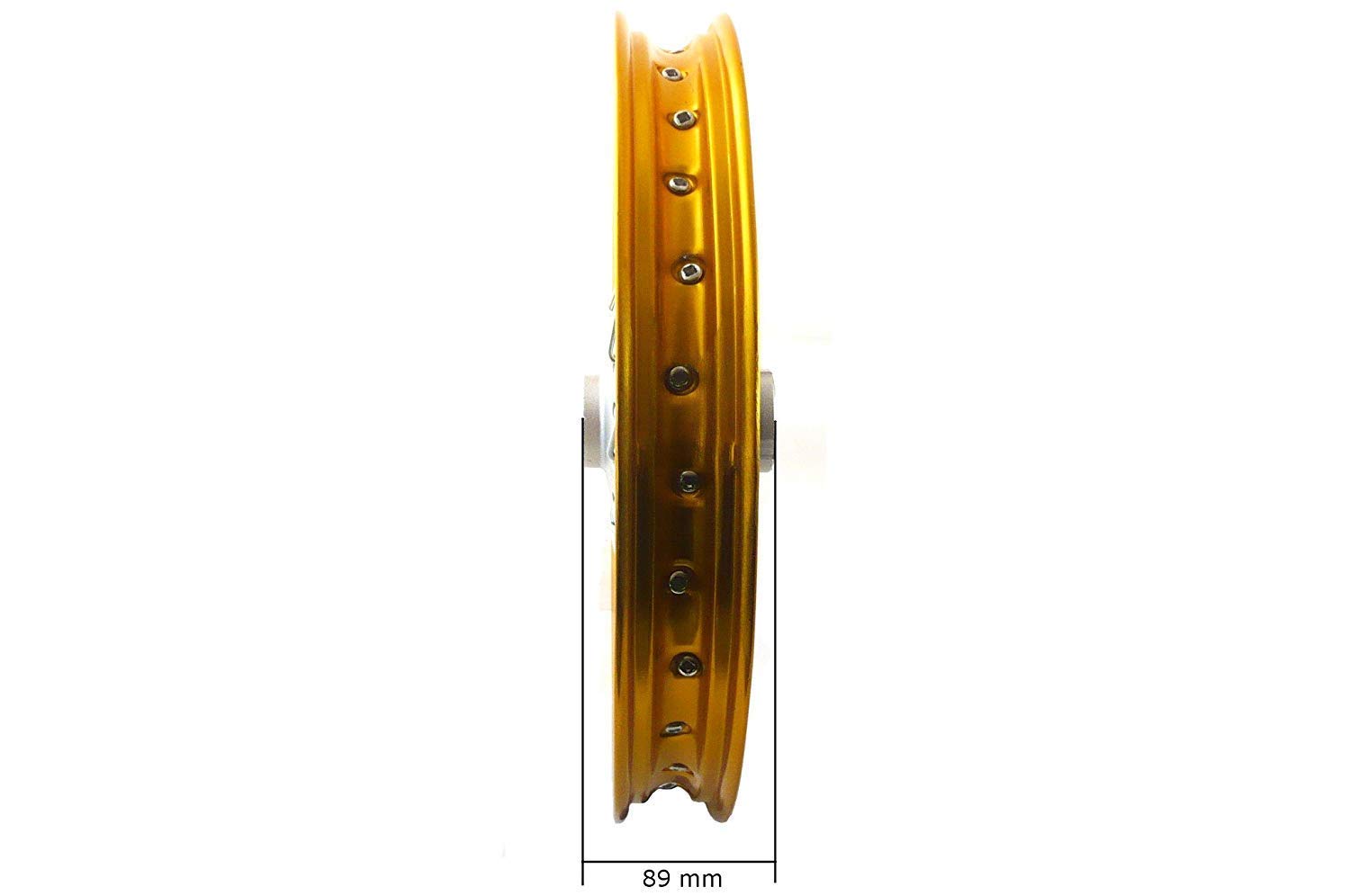 Pit Bike/Dirt Bike/Cross - Jante en Aluminium Anodisé 14" Devant Or