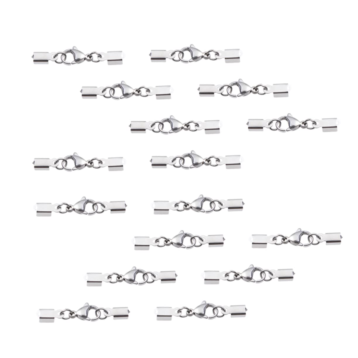 Lurrose Accessori Per Collane 96 Pz Con Fermagli Per Collana Accessorio Silver