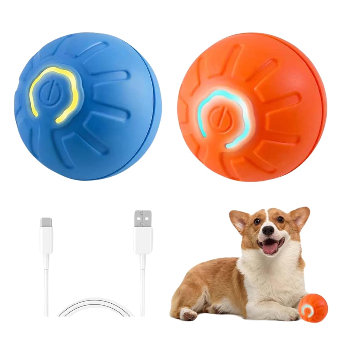 2PCS Shaky Ball for Dogs Shaky Ball Toy for Dogs Vibrating Dog Ball Vibrating Ball for Dogs Shaky