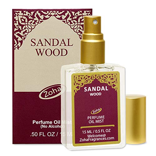 Sandalwood Perfume Oil Mist (no alcohol spray) - Essential Oils and Clean Beauty