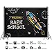 Welcome Back to School Backdrop Teachers Students Online Teaching Background Classroom Chalkboard Pencils Drawed Space Pattern Photo Backdrop 7x5ft Vinyl First Day of School Decorations Banner