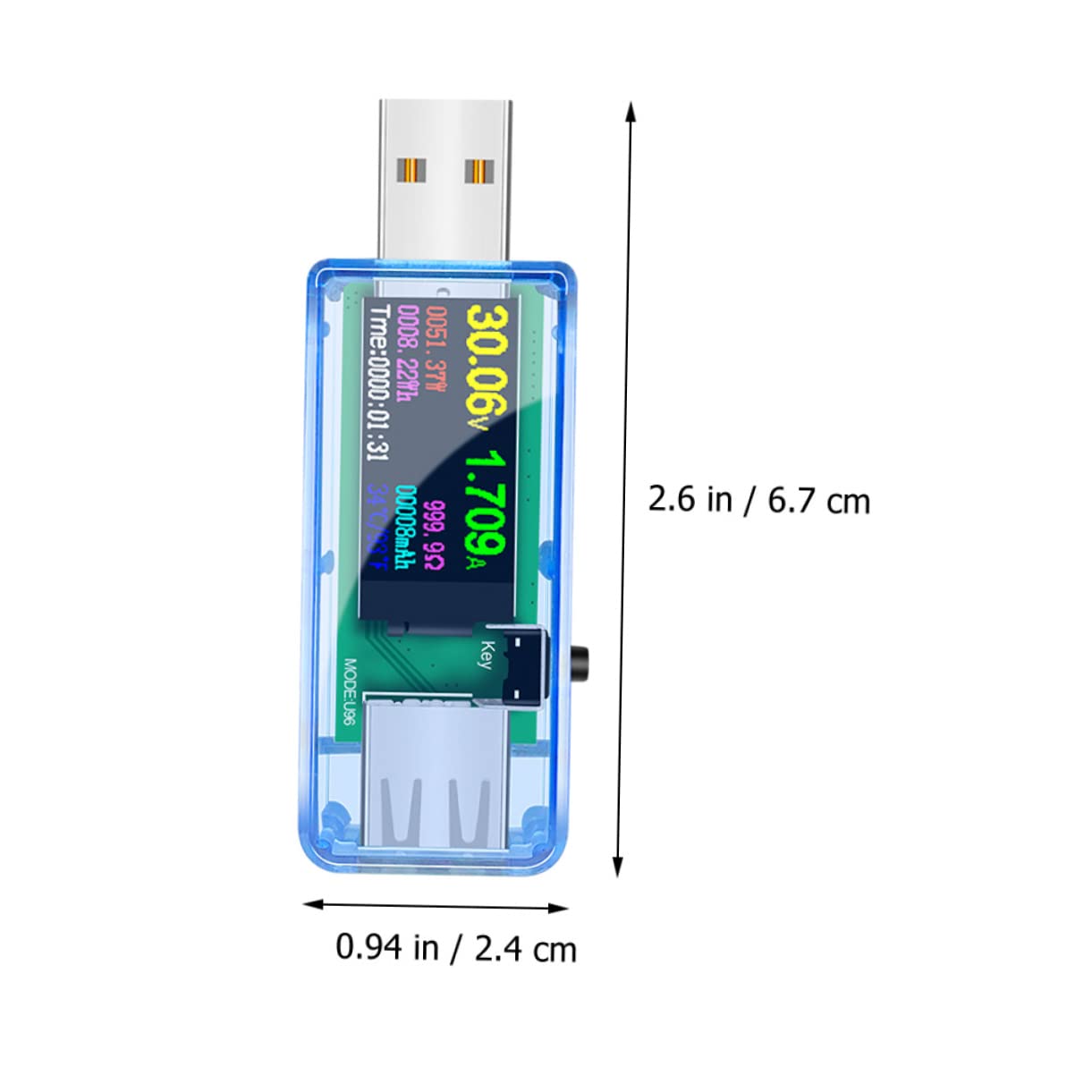 Gadpiparty 5stücke Usb Spannungsmesser Tester Für Usb- Digitales Multimeter Zur Von Spannung Leistung Und Kapazität Für Ladegeräte Powerbanks