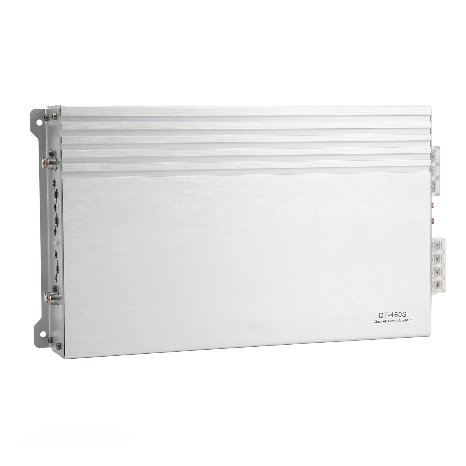 Cocoarm Wzmacniacz 4-kanałowy Metalowy Wzmacniacz Samochodowy Klasy D 50 W X 4 Przy Omach 80 W X Przy 2 Omach 160 W 2 z Mostkiem do Głośników Samochodowych i Zestawów Stereo Uniwersalne Dopasowanie