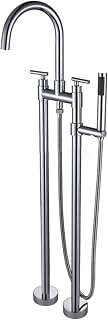 Grifo de Pie Para Bañera Exenta Acero Inoxidable-Cromado