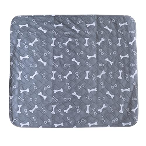XMYNB Cama de Perro Pastilla De Orina De Mascotas Reutilizable Pájaro Lavable Cat Pañal Mat 3 Capa Absorbente Perros Pañales Pads-Gray,80 X 90 Cover