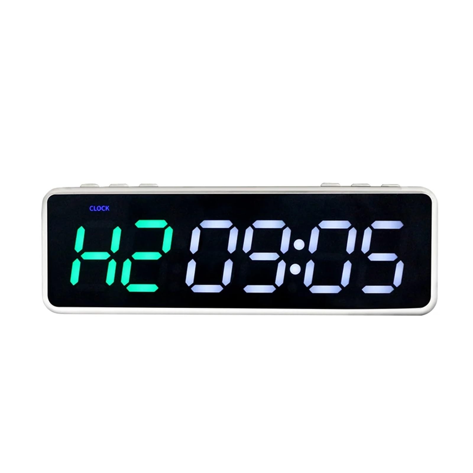 Cronómetro con Temporizador de Gimnasio Control Bluetooth 1 Pulgada batería for, Reloj intervalos Entrenamiento físico(GanxinQ20W(WG))