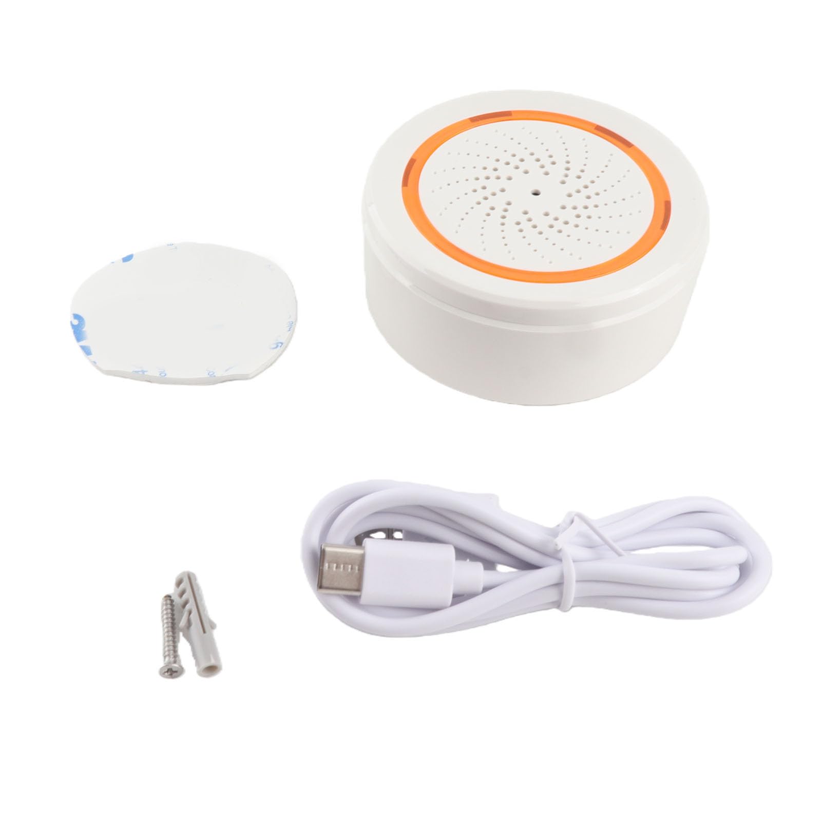 Cocoarm Alarme Lumineuse Sonore Intelligente, Sirène de Contrôle à Distance par Application 2,4 GHz pour Maison (pour)