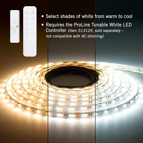 Image of Armacost Lighting RibbonFlex Pro 24-Volt White CCT Tunable LED Tape Light, 16.4 ft (165230)