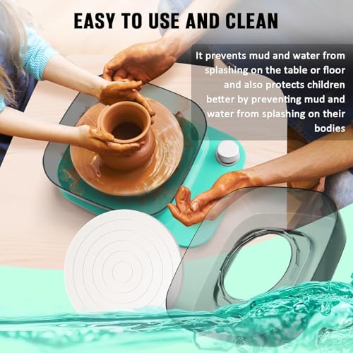 Pottery Wheel for Adults Beginners Kids - 6" Variable Speed Pottery Wheel Tool Kit, RPM Speed Adjustable with Rechargeable Battery, 1.8 Lb Air Dry Clay, Art Supplies, Crafts for Adults Teenager
