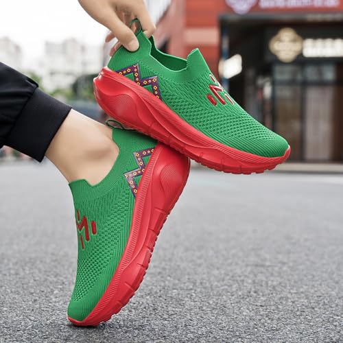 Women's Slip-On Sneakers - Lightweight Breathable Walking Shoes - Casual Athletic Running Shoe4