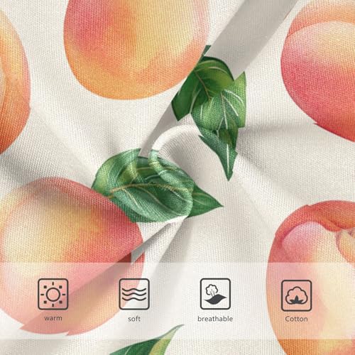 Wusikd Peaches Fruits Girls' Underwear Cotton Girls Briefs Soft Toddler Underwear 2T3