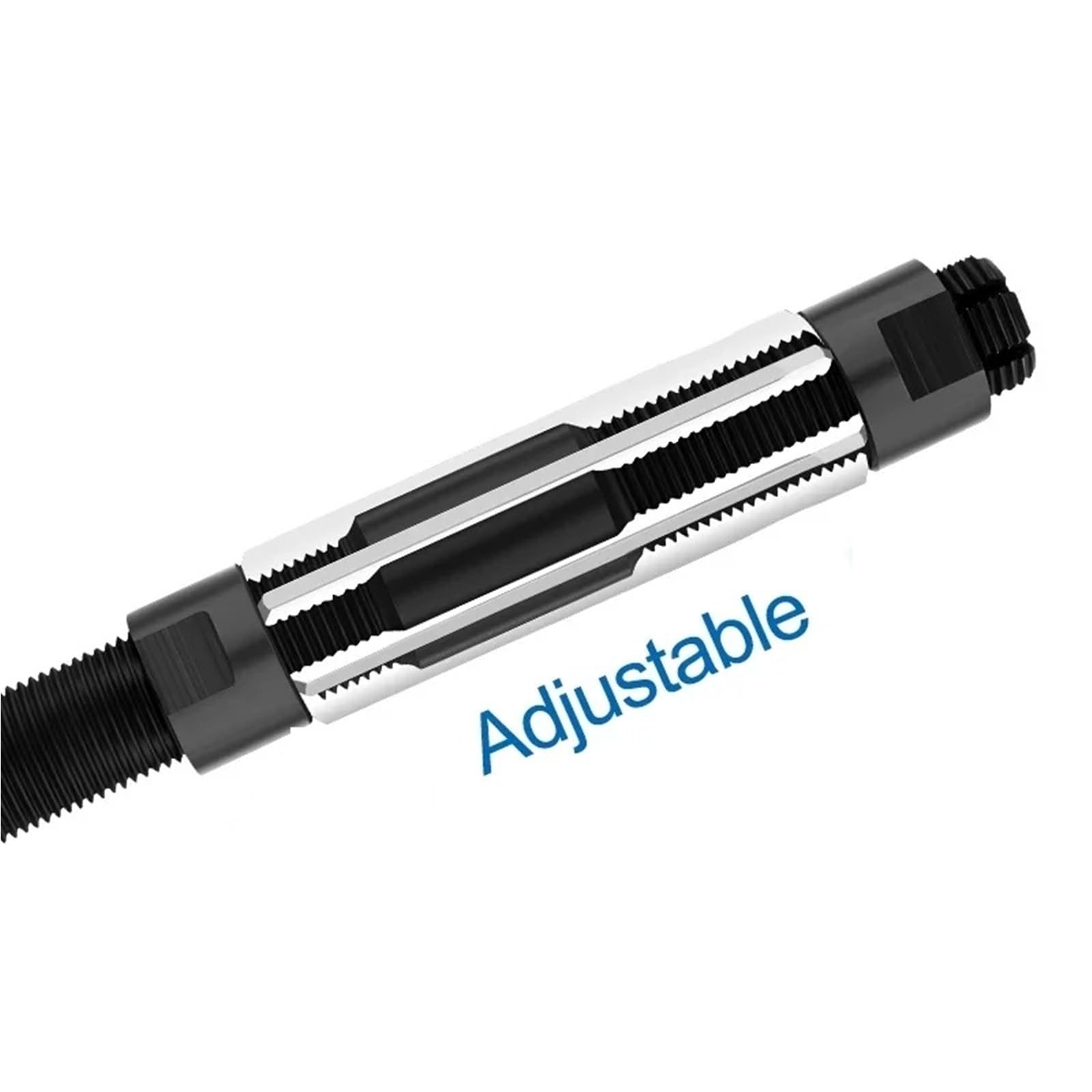 Escariador de carburo Broca de mecanizado mango recto for acabado agujeros 6-6,5 mm, 6,5-7, 7-7,75, escariador manual ajustable, 1 pieza(38-44mm)