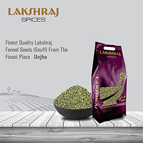Image of LAKSHRAJ SPICES Fennel Seeds - 1 Kg | Souff