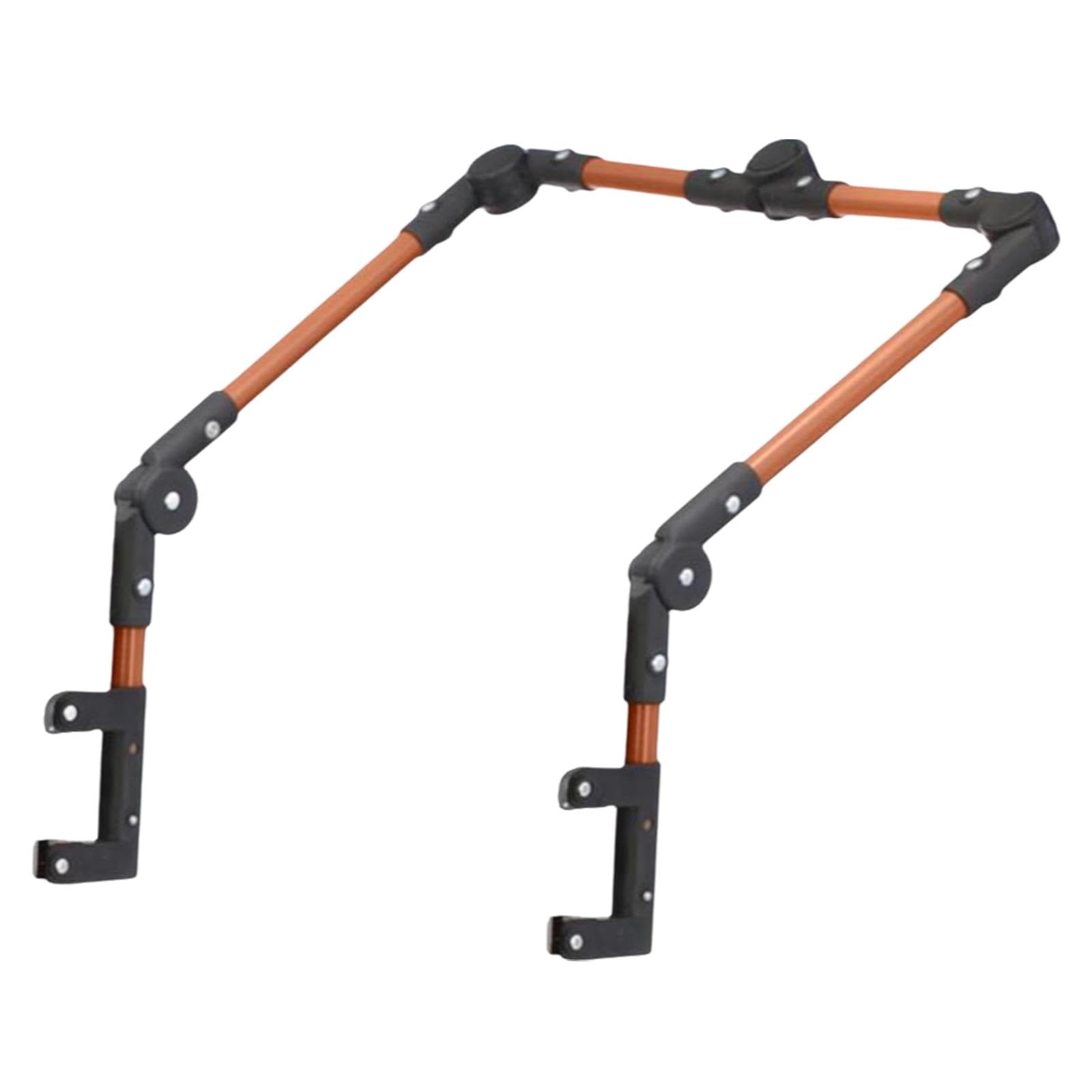 Trolley Handle Detachable Simple to Assemble Foldable Folding Wagon Push Handle Brown-image-34