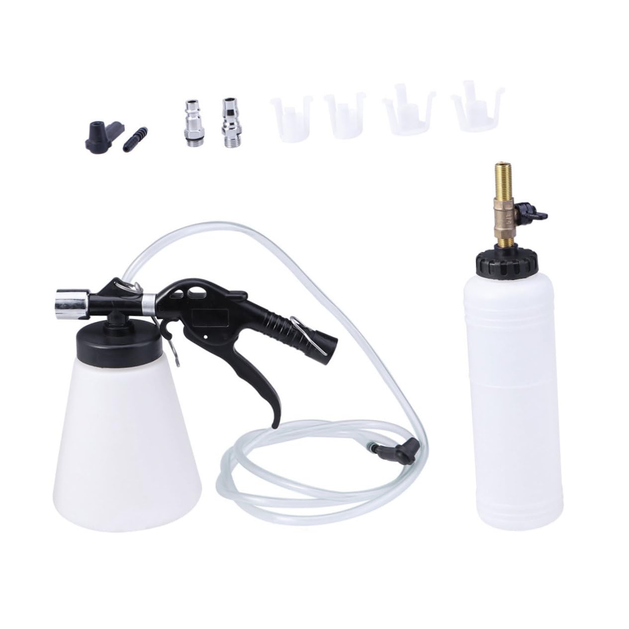 Mikinona Kit de Purga de Líquido de Frenos para Automóvil Bomba de Plástico de Gran Capacidad y Operación Sencilla para Taller y Sangrado de Frenos en Motocicletas