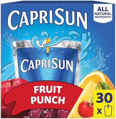 Capri Sun Juice Drink, 30 ct Box Fruit Punch Flavored, 6 fl oz Pouches