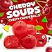 Cherry Sours | Chewy Red Candy | 1 Pound Bag | Sour Red Candy | Sour Cherry Balls | Cherry Sours Candy Balls | Aprox.150 pieces