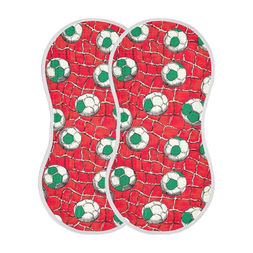 xigua Soccer Balls Baby Burp Cloths for Newborn Boys and Girls 1 Pack, Soft & Absorbent Cotton Baby Burp Cloth, Baby Washcloths, Newborn Towel, Burp Rags2