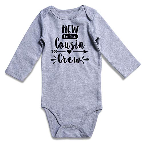 TUONROAD New to The Cousin Crew Baby Girl Boy Playsuit Long Sleeve Bodysuit for Girl Boy 0-12Months Playsuit