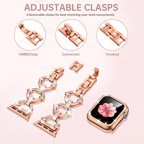 Image of Mesime Bling Jewelry Band Compatible with Apple Watch Bands for Women