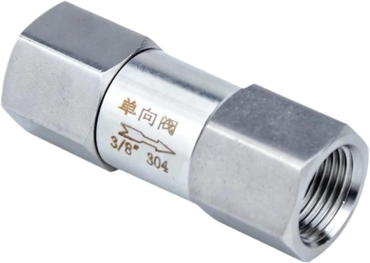 1pc 1/8'' 1/4'' 3/8'' 1/2'' 3/4'' 1'' BSPP Inch Female Tube SS304 SS316 One Way Fuel Non Check Valve(3/4",SS316)