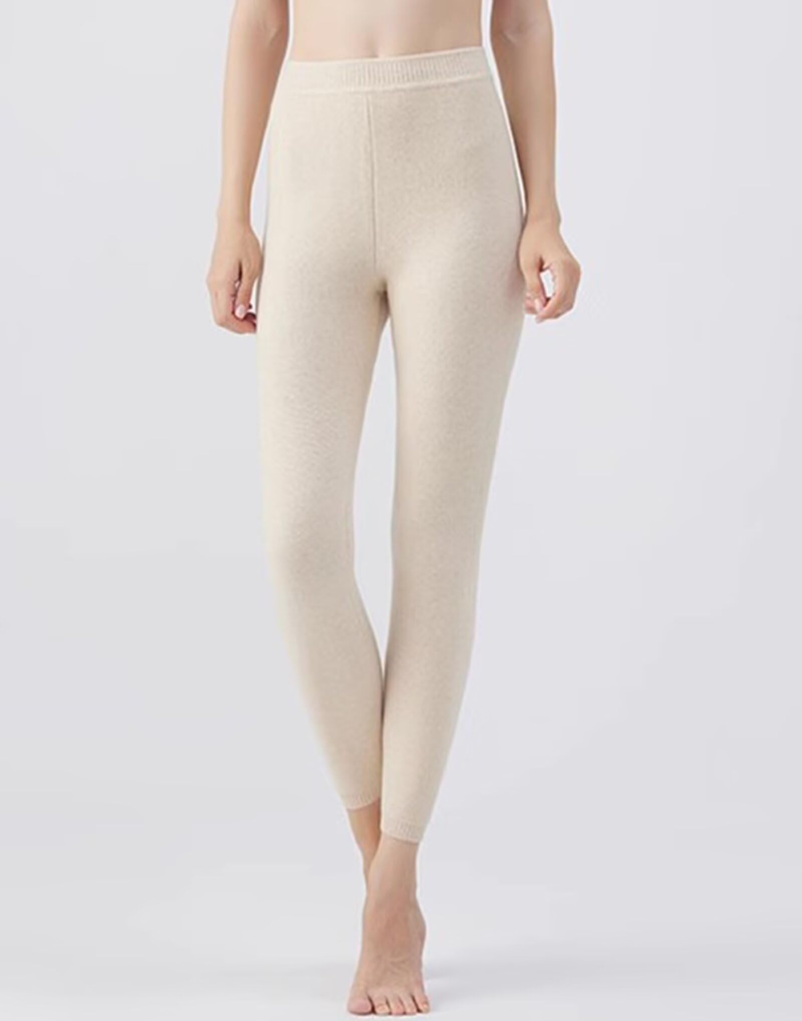 Hombres Mujeres Leggings Invierno cálido 100% Cachemira Ropa Interior térmica Pantalones térmicos
