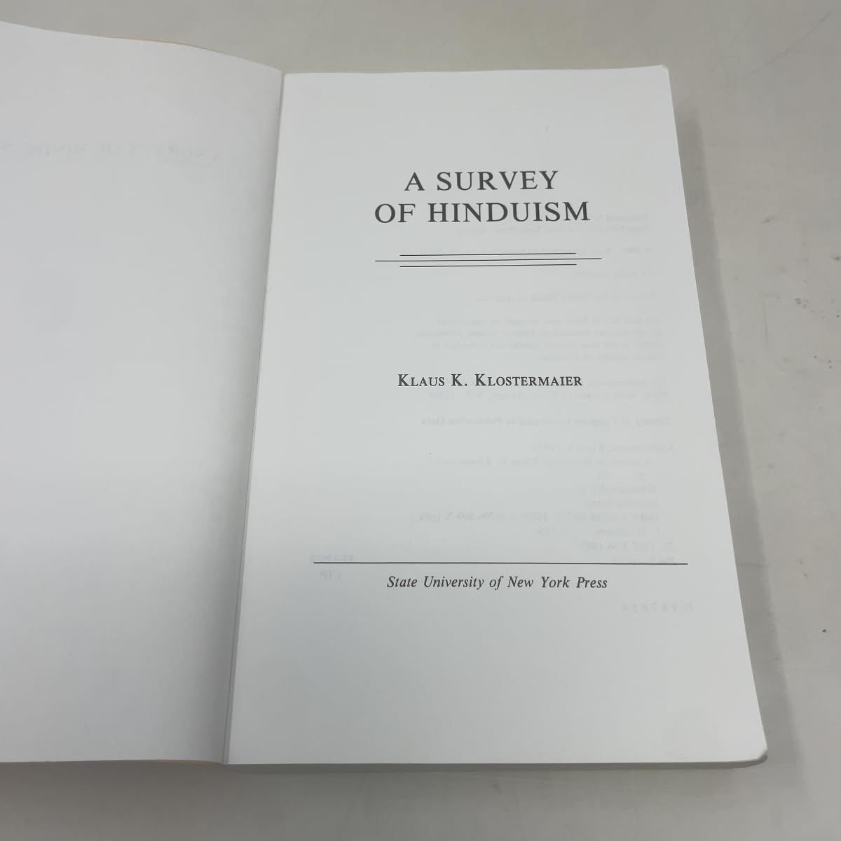Survey of Hinduism, A: First Edition