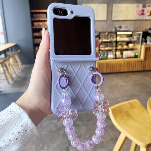 Étui Galaxy Z Flip5 antichoc protection charnière avec bandoulière cuir