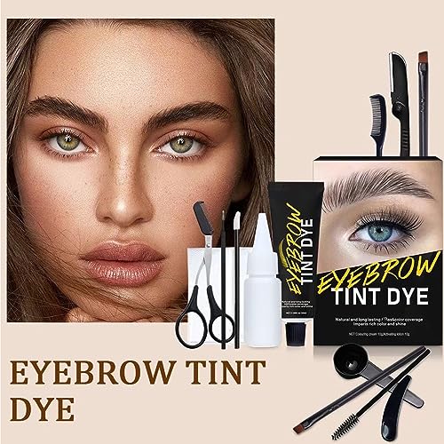 Lash Tint Black Kit - Eyelash & Eyebrow Dye Set - Volume Lashes and Full Brows Last Up to 4 weeks - Fast & Easy to Use - Semi-Permanent Black Dye with All Tools - Image 3