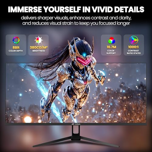 Image of CRUA 34'' Gaming Monitor 165Hz /144Hz, UWQHD 3440x1440P IPS Ultrawide Screen Computer Monitors with Built-in Speakers, Supports FreeSync, 120% sRGB, PIP /PBP, HDMI2.0 & DP1.4, Wall Mount&Tilt Adjustable