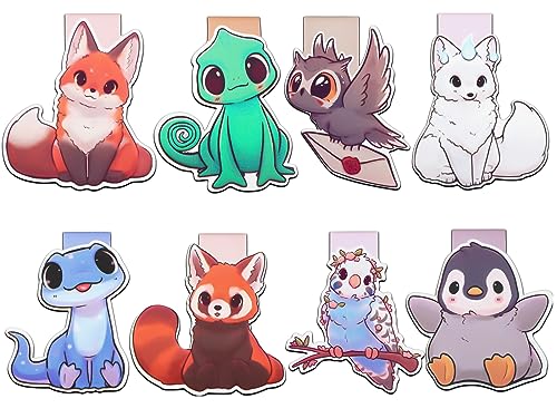 Cute Magnetic Bookmarks Animals Book Page Markers Book Marks for Kids Book Lovers Students Teachers Reading