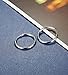 ORAZIO 4 Pairs Stainless Steel Hoop Cartilage Earrings Set Huggie Trague Endless Earrings for Men Women,10MM-16MM