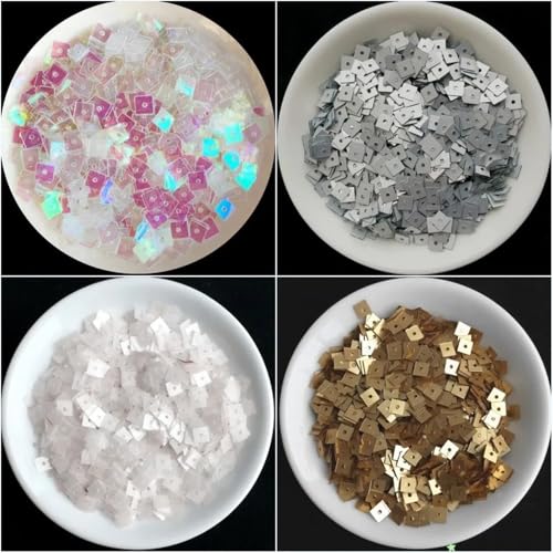 Paillettes plates de 4mm couleur noir intense solid black lot de 1200