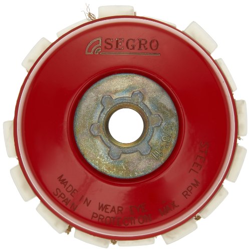 Norton High Performance Cable Crimped Cup Brush for Steel with Protective Guard, Carbon Bristles, 5/8