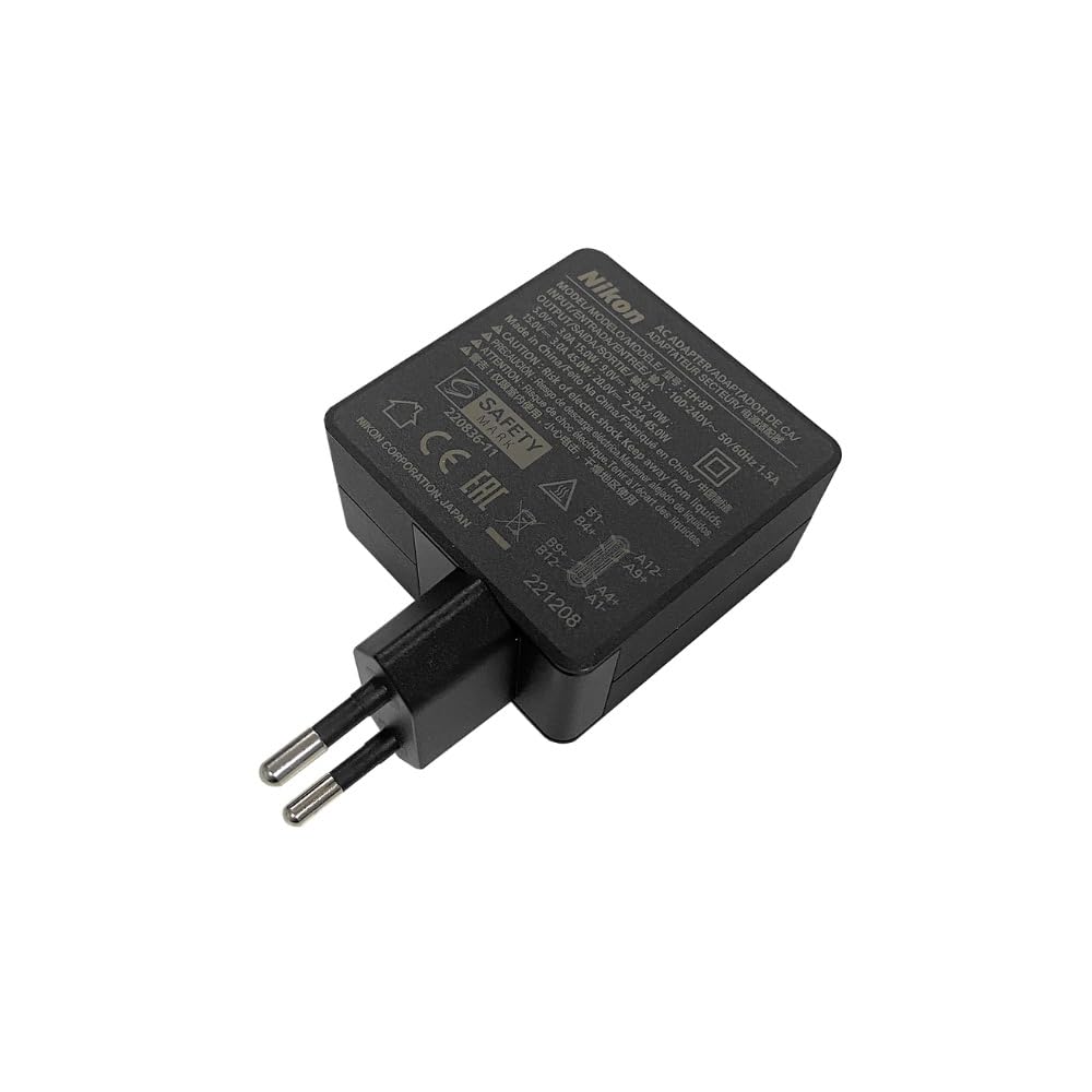 Nikon Adattatore EH-8P, CA Caricabatteria USB-C, 45w, Power Delivery, Nero