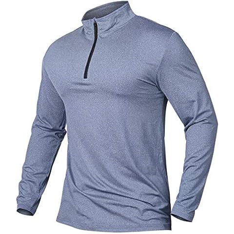 CARWORNIC Men's 1/4 Zip Sports Top Cover