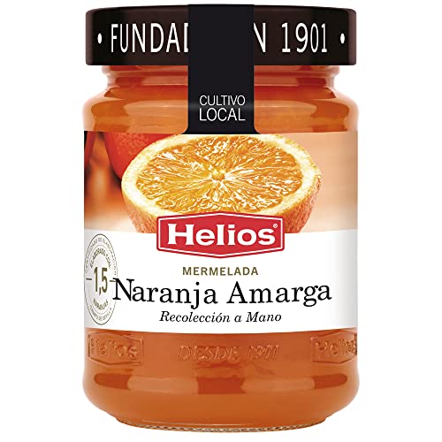 Mermelada de naranja amarga HELIOS. Extra 60% fruta - 340 gr./ Ud. Pack 6 Uds. Sin gluten